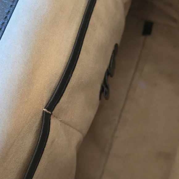 Brahmin Amy Rivington Black Leather Quilted Handbag - Picture 5 of 9